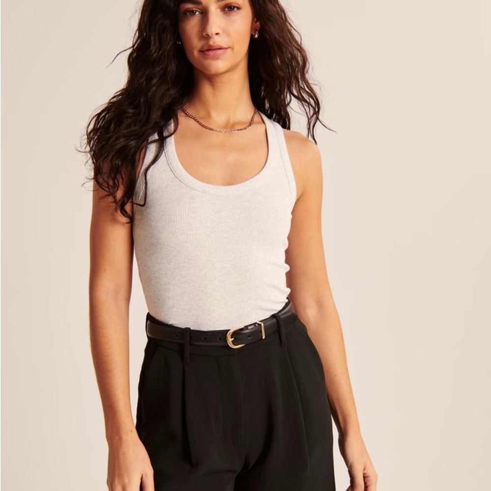 Abercrombie & Fitch Light Gray Tank Top